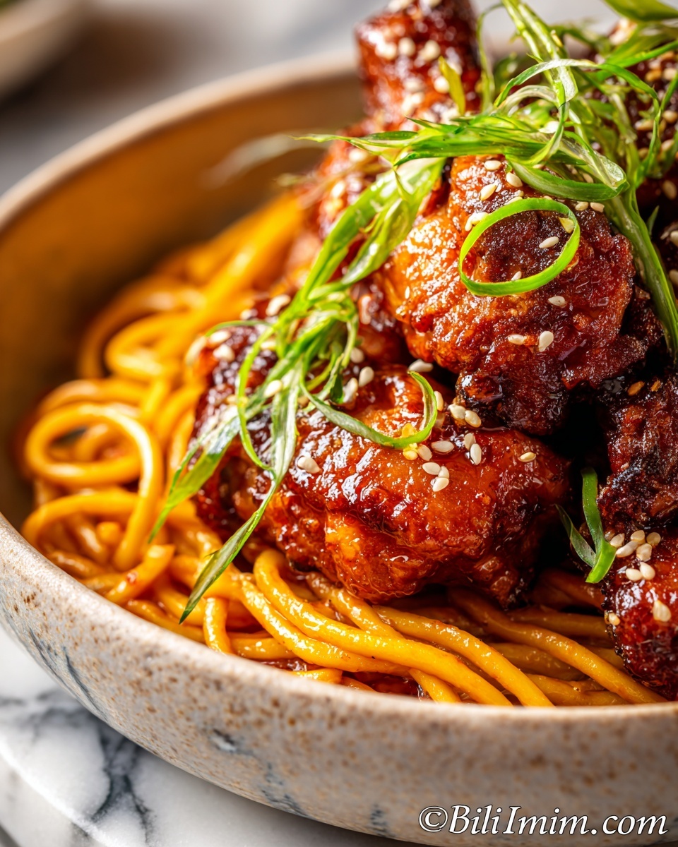 Quick & Sassy Honey Garlic Chicken Lo Mein Recipe - Recipe Image