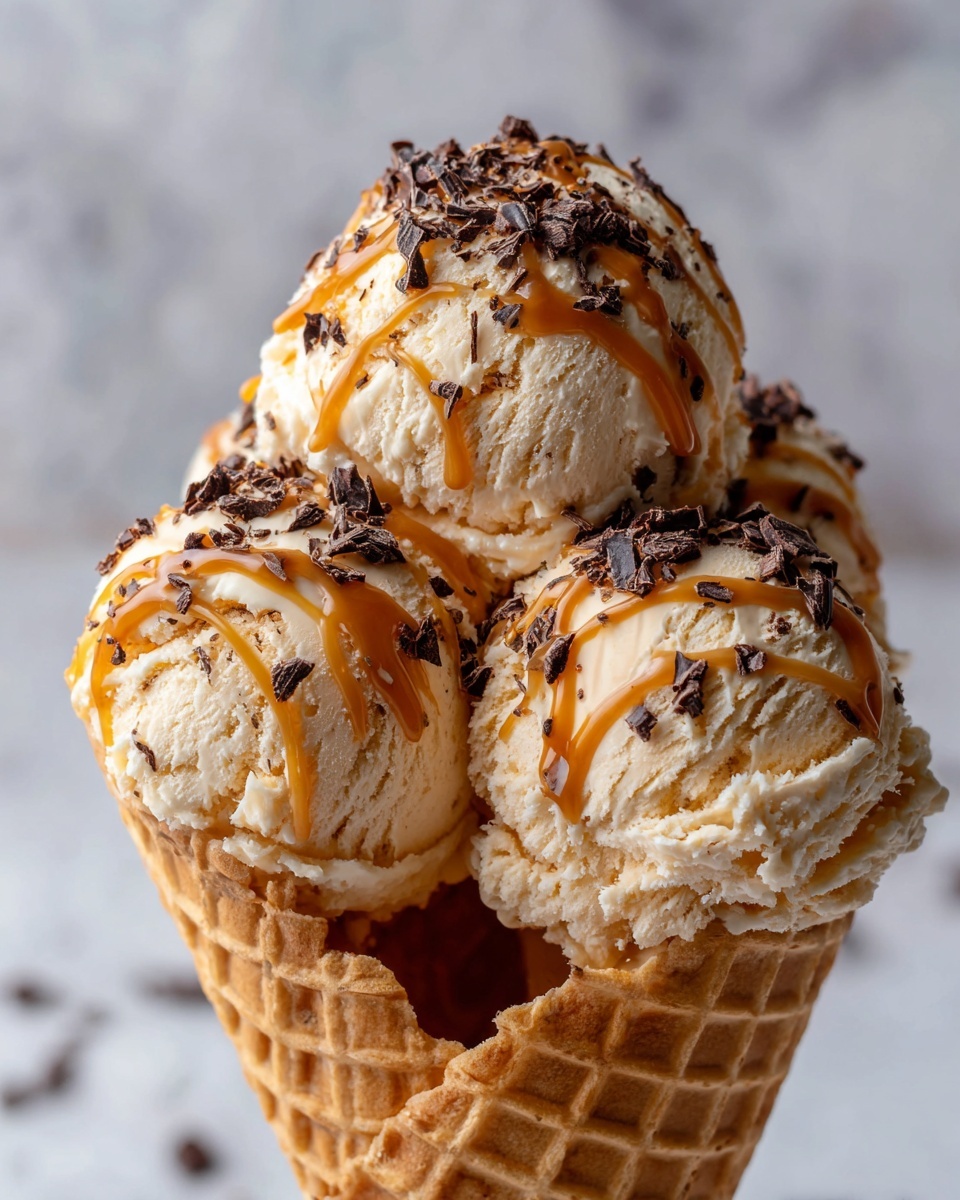 Homemade Salted Caramel Ice Cream Recipe - Recipe Image