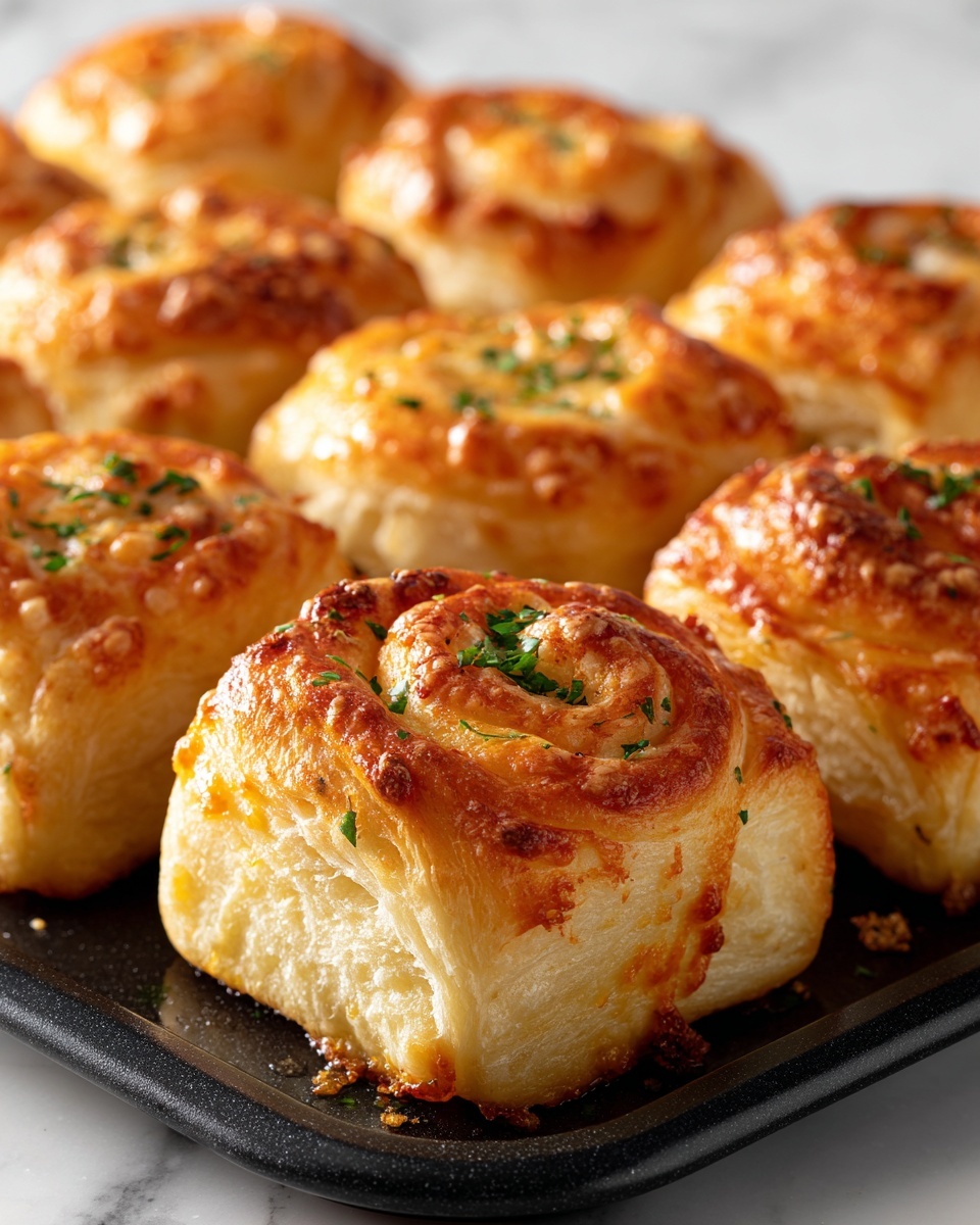 Cheesy Garlic Butter Rollups Recipe - Recipe Image