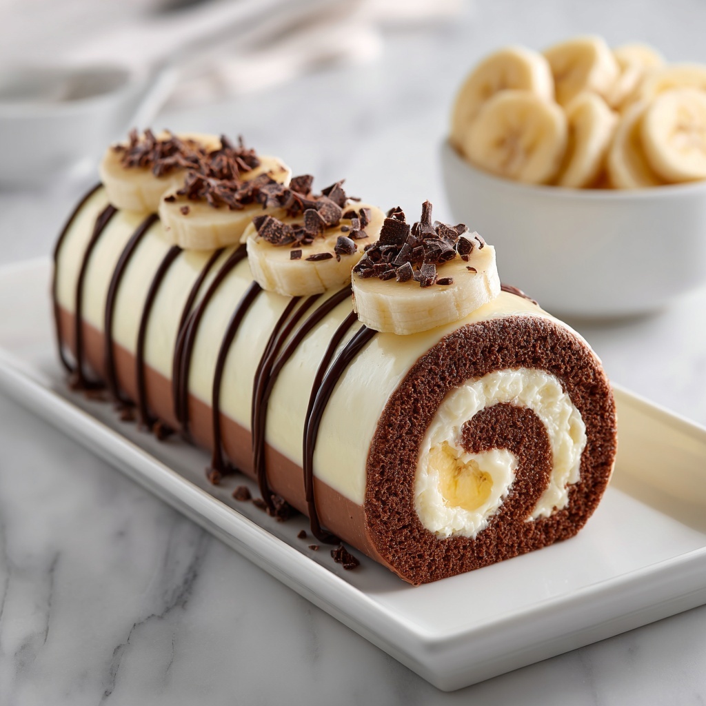 Banana Chocolate Dream Roll Recipe - Recipe Image