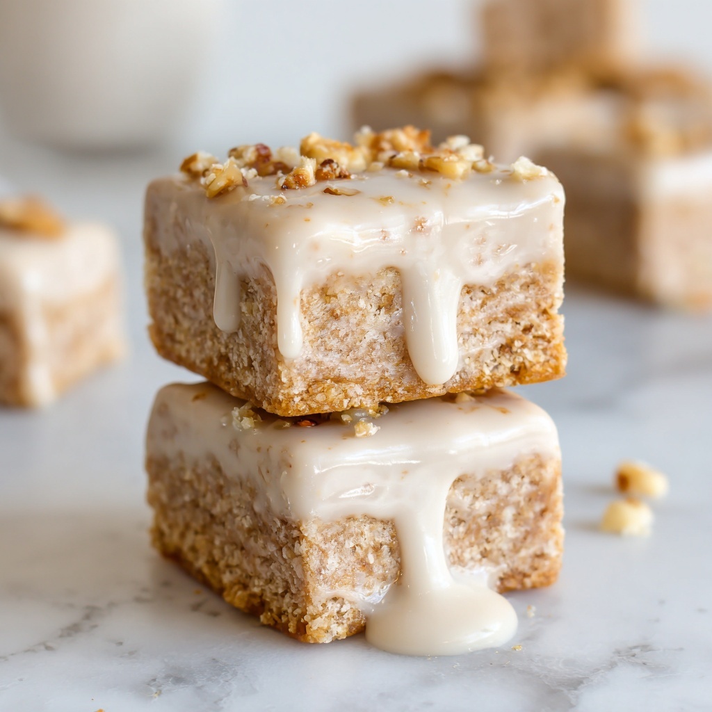 Maple Glazed Apple Blondies Recipe - Recipe Image