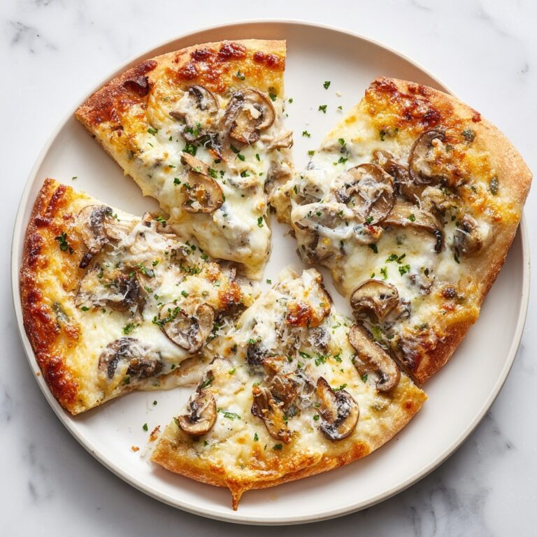Roasted Garlic White Chicken Pizza Recipe