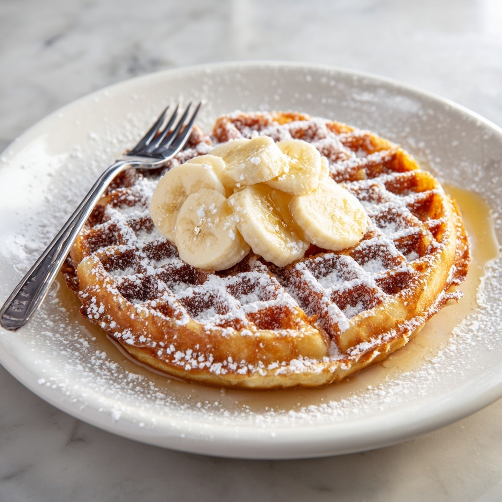 Flourless Banana Oat Waffles Recipe - Recipe Image