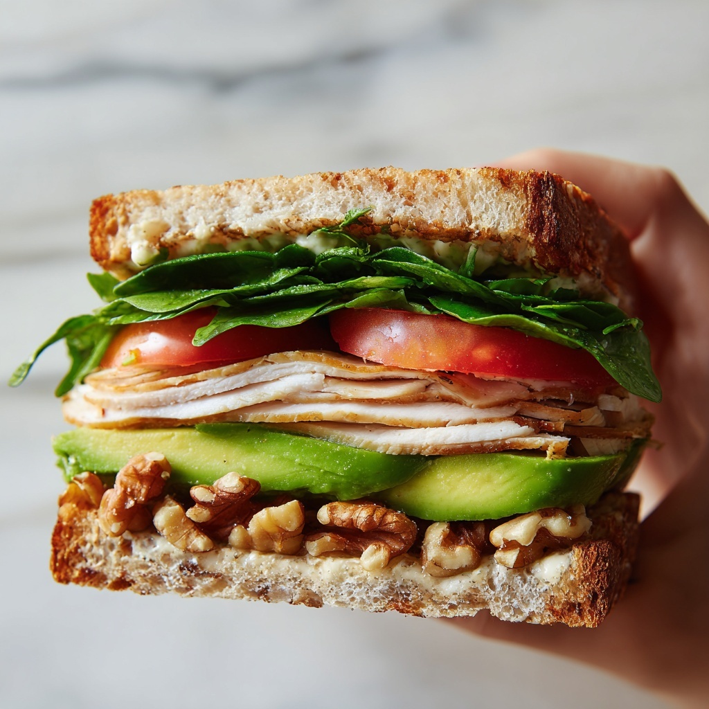Honey Mustard Turkey Avocado Sandwich Recipe - Recipe Image