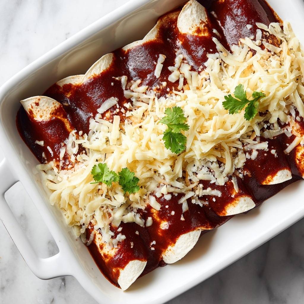 Chicken Enchiladas with Homemade Red Enchilada Sauce Recipe - Recipe Image