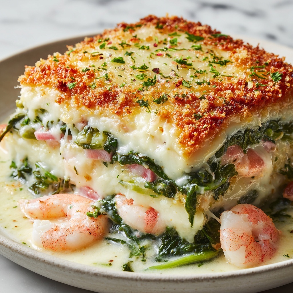 Stuffed Catfish with Cheese, Spinach, and Shrimp Recipe - Recipe Image
