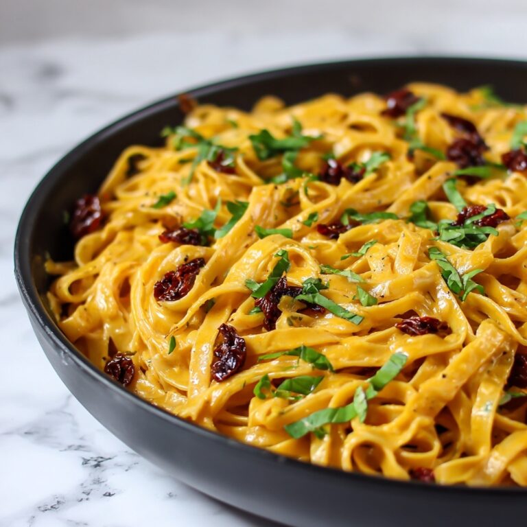 Creamy Sun-Dried Tomato Fettuccine Recipe