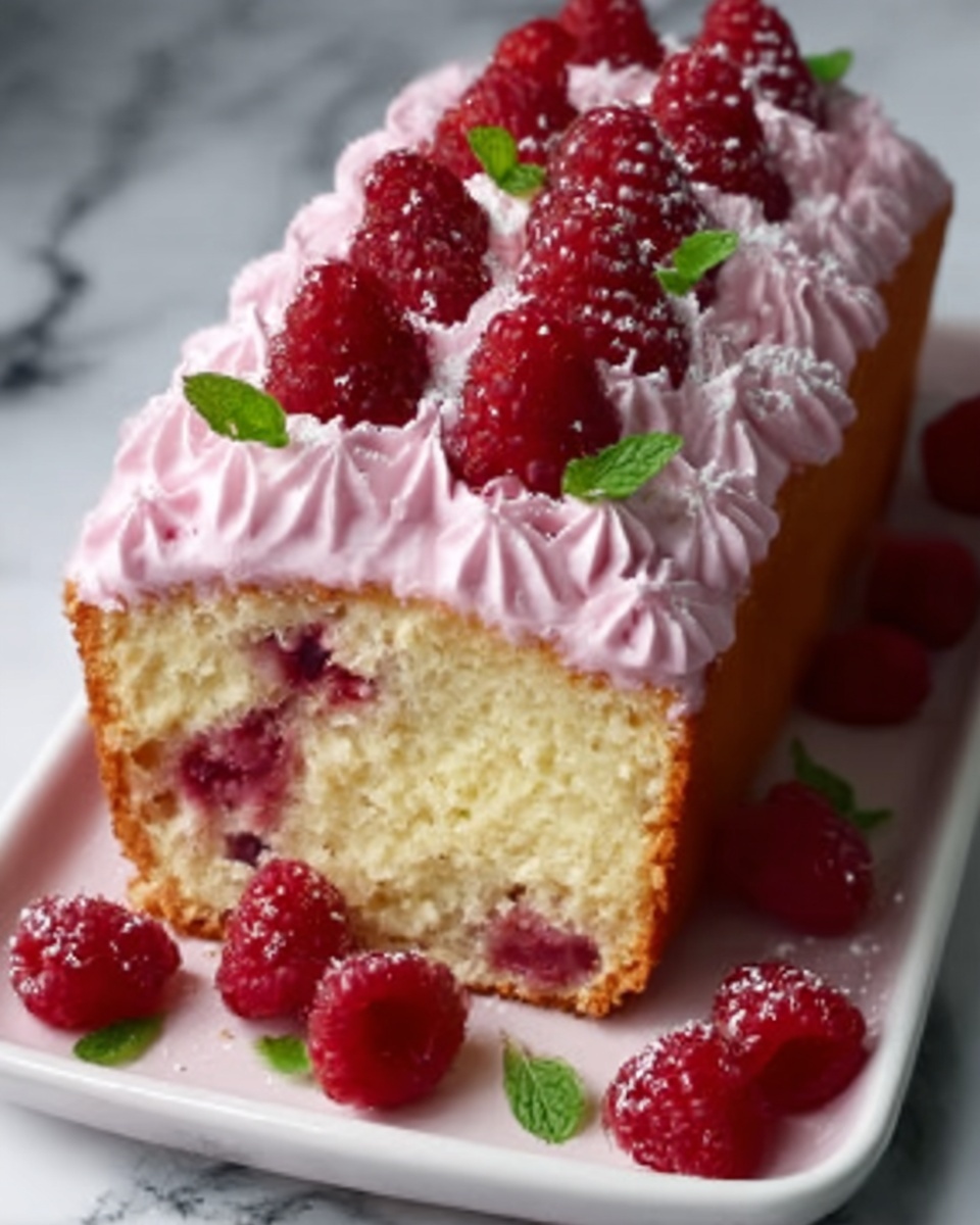 Lemon Raspberry Loaf Cake Recipe - Recipe Image