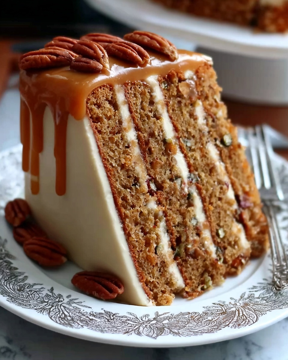 The Southern Pecan Caramel Cake Recipe - Recipe Image