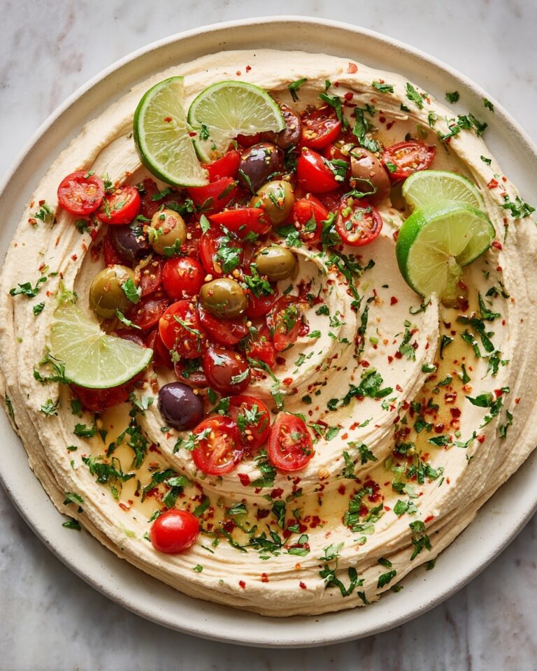 Greek Style Loaded Hummus Recipe