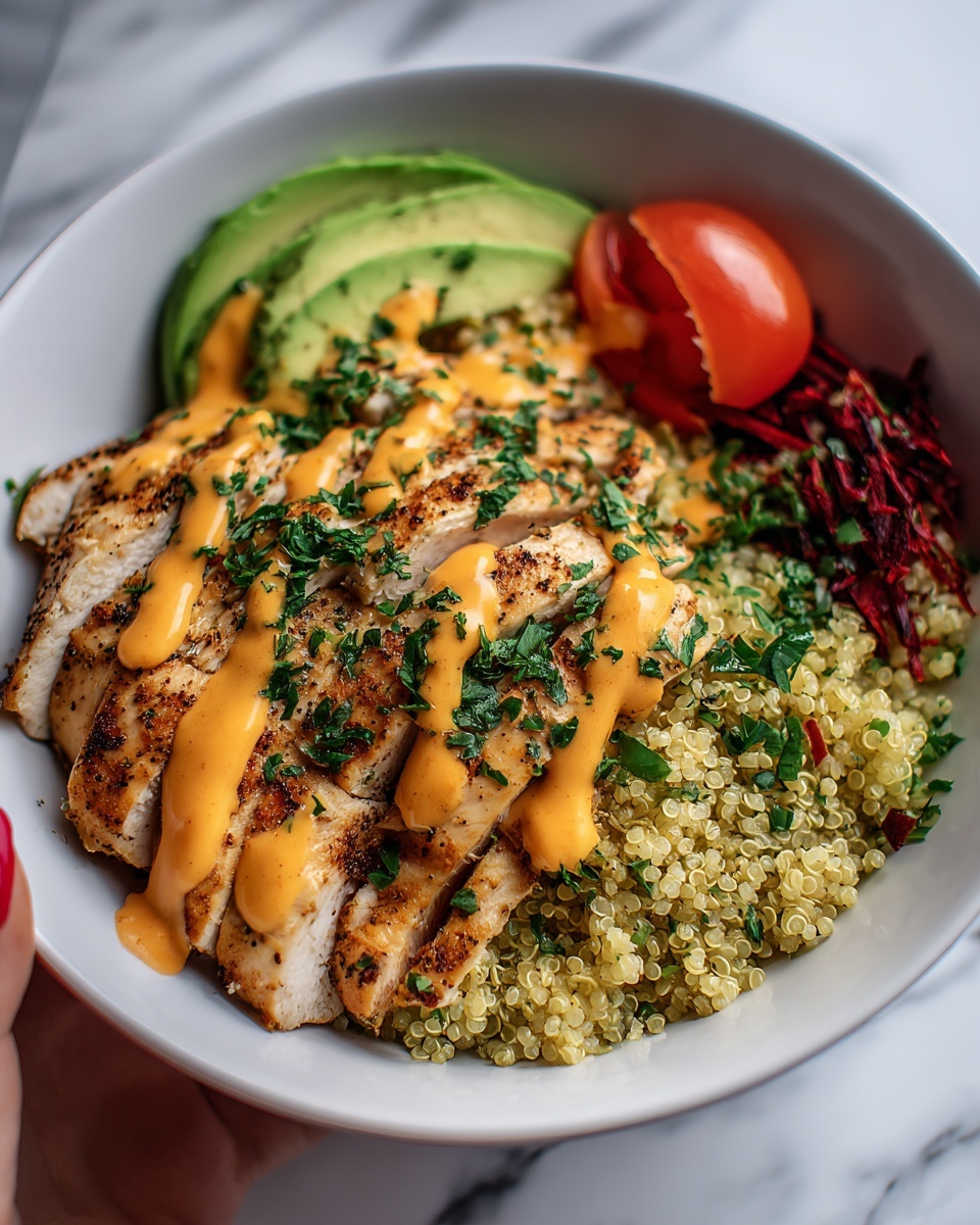 Grilled Chicken and Quinoa Salad Bowl Recipe - Recipe Image