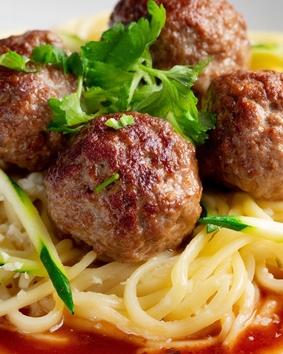 Zucchini Meatballs with Ground Beef Recipe - Recipe Image