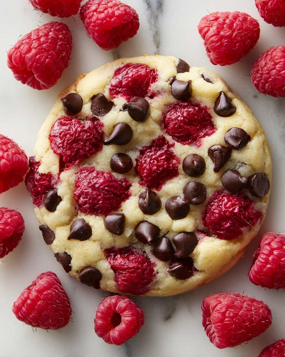 Raspberry Chocolate Chip Cookies Recipe - Recipe Image