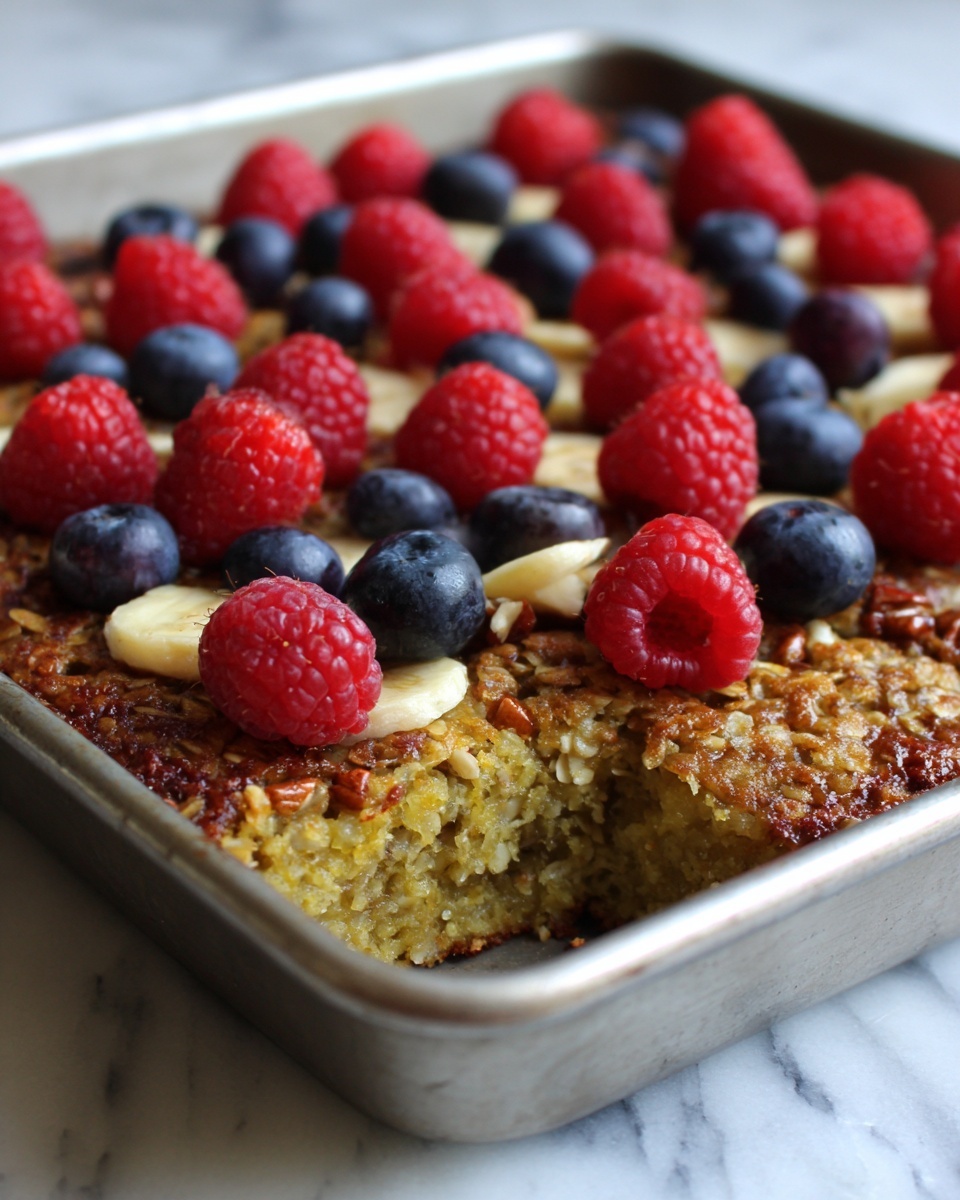 No-Flour, No-Sugar Oatmeal Breakfast Bake Recipe - Recipe Image