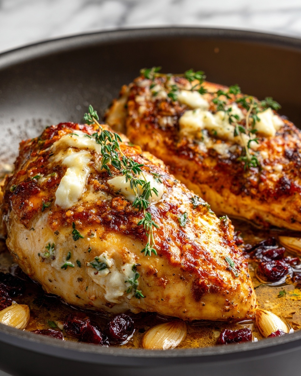 Impressive Cranberry Brie Stuffed Chicken Recipe - Recipe Image
