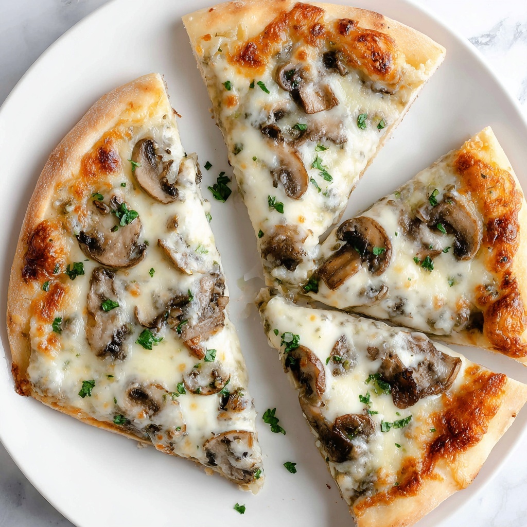 Roasted Garlic White Chicken Pizza Recipe - Recipe Image