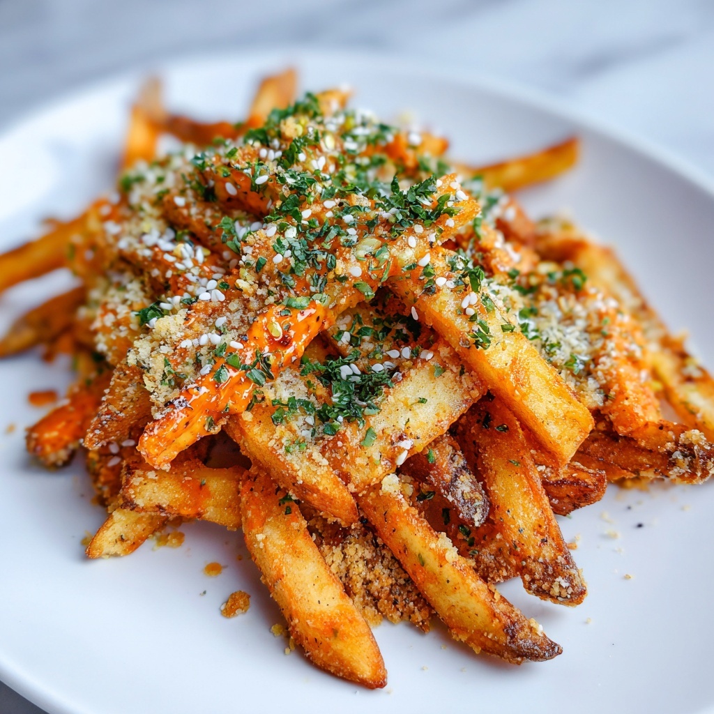 Spicy Garlic and Sesame Fries Recipe - Recipe Image