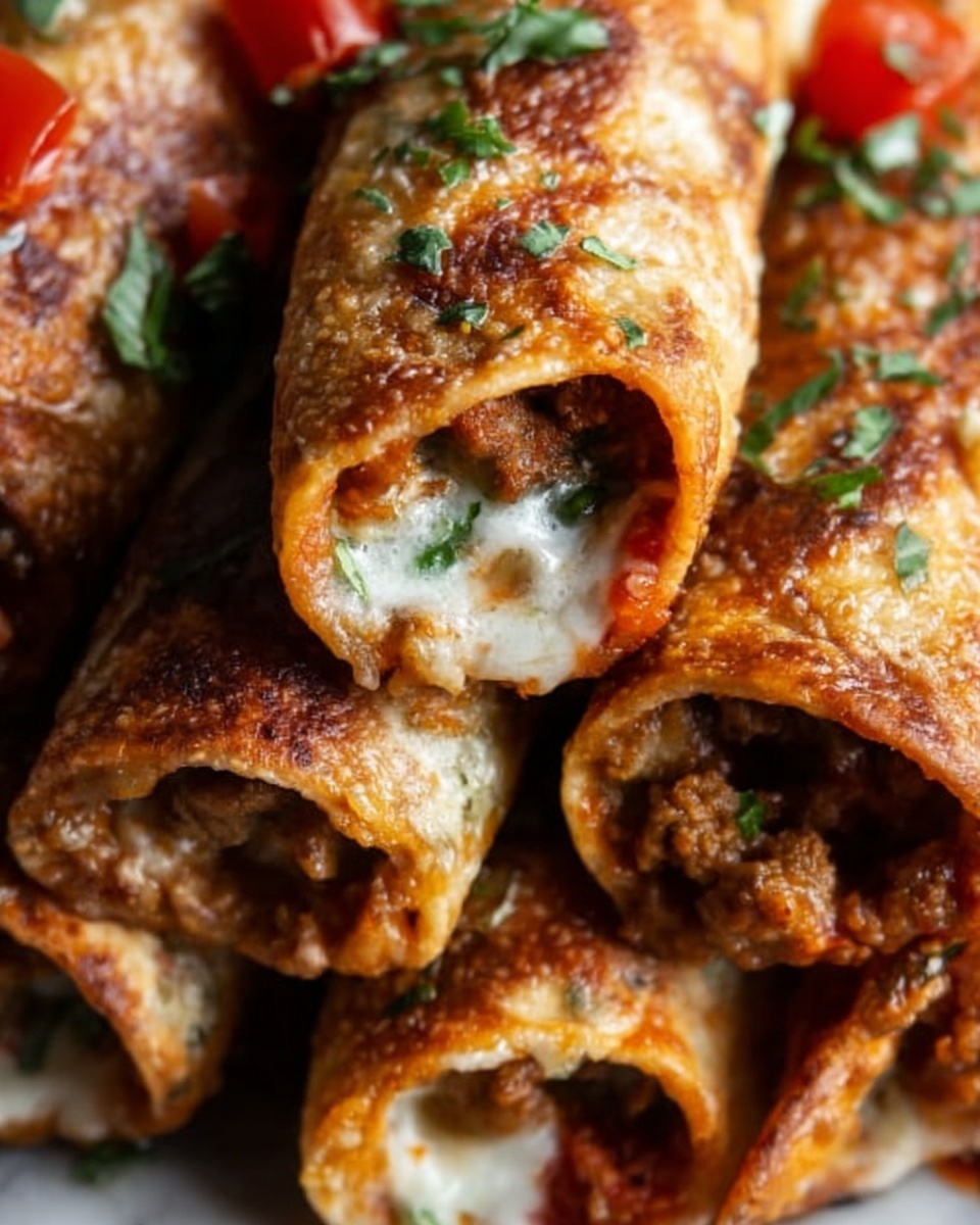 Crispy Jalapeño Popper Beef Taquitos Recipe - Recipe Image