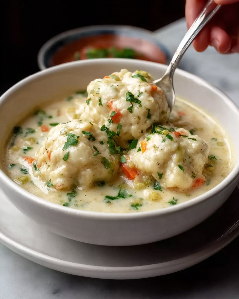 Creamy Chicken and Dumplings Recipe - Recipe Image