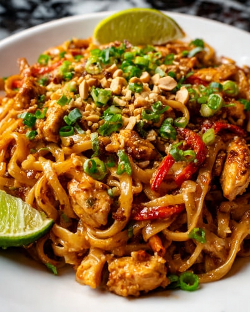 Spicy Chili Garlic Chicken with Asian Noodles Recipe - Recipe Image