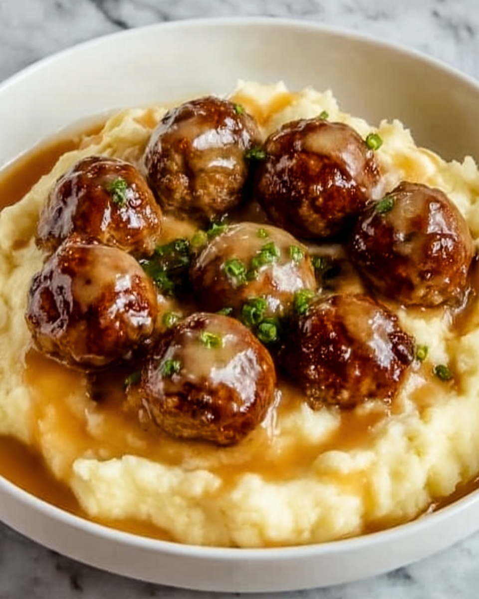 Crock Pot French Onion Meatballs Recipe - Recipe Image