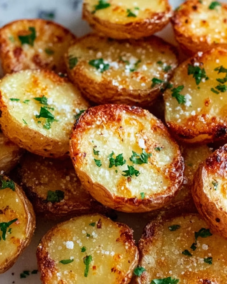 Mini Baked Parmesan Potato Rounds Recipe - Recipe Image
