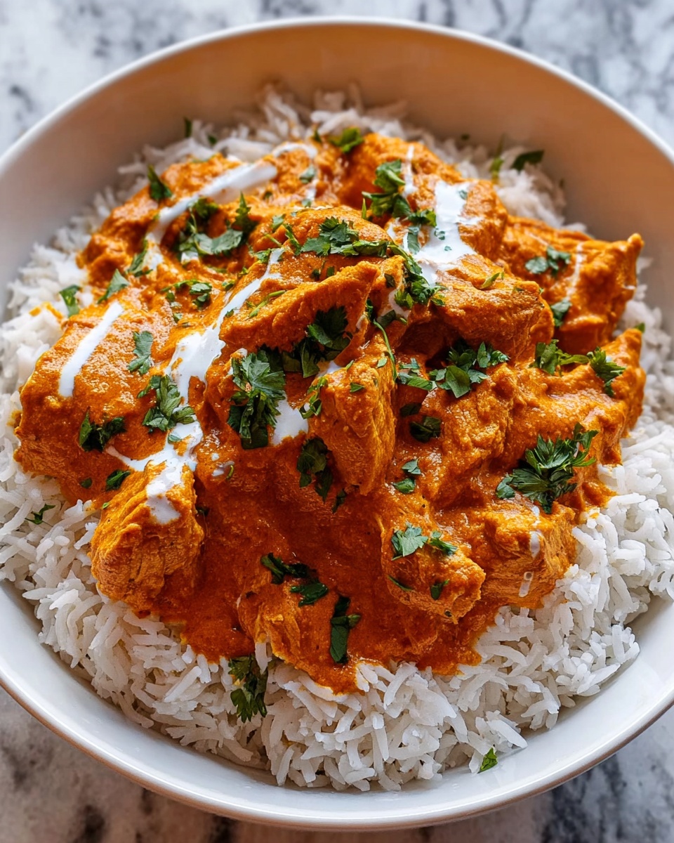 Easy Slow Cooker Butter Chicken & Rice Meal Recipe - Recipe Image