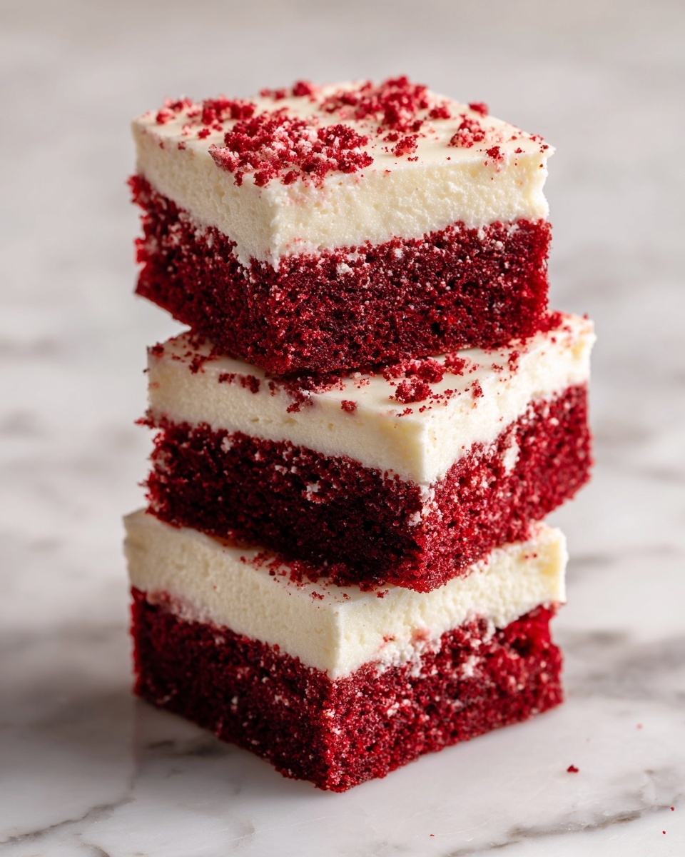 Decadent Red Velvet Brownies with Cream Cheese Frosting Recipe - Recipe Image