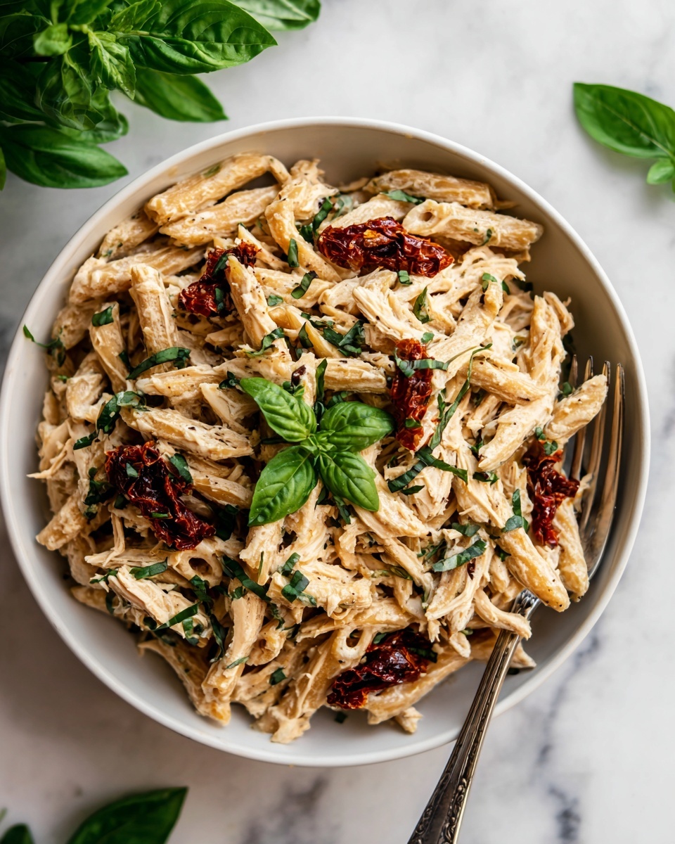 Creamy Sun-Dried Tomato Chicken Pasta Recipe - Recipe Image