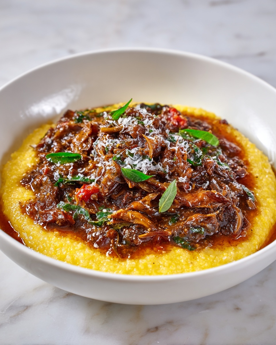 Mushroom Ragù with Polenta Recipe - Recipe Image