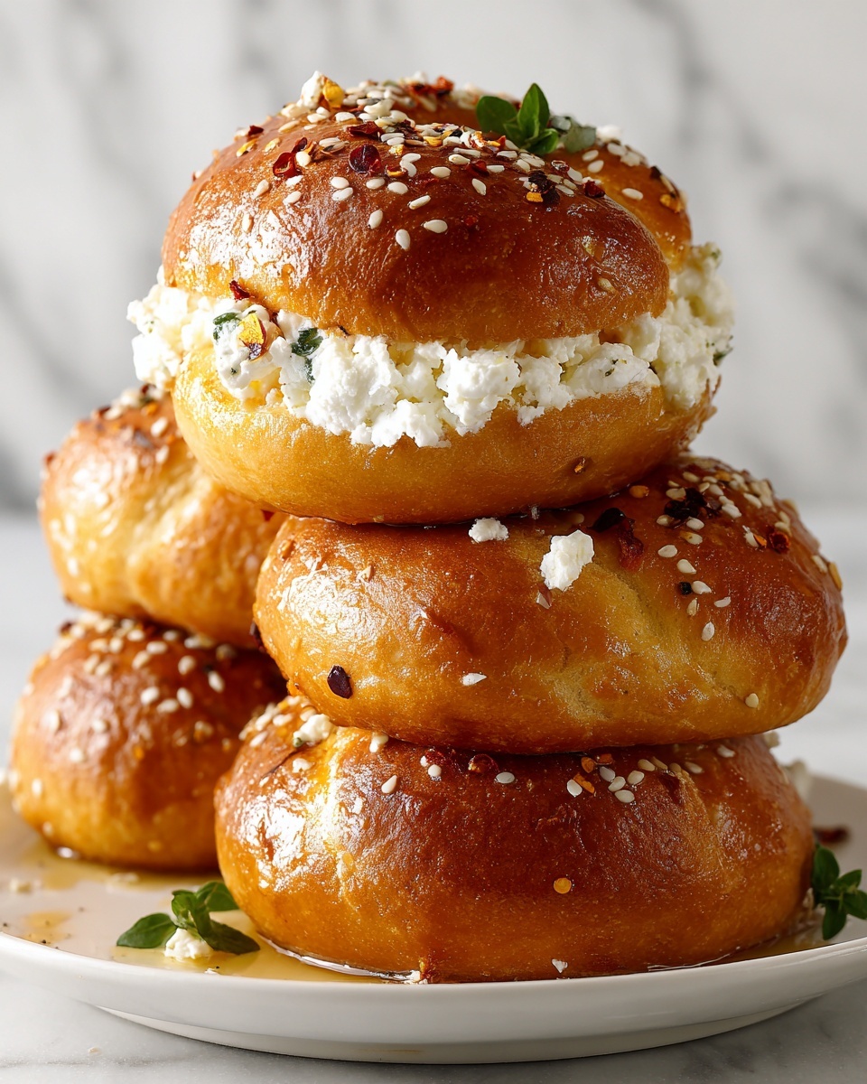 Crispy Oven Fried Feta Rolls with Chili Honey Recipe - Recipe Image