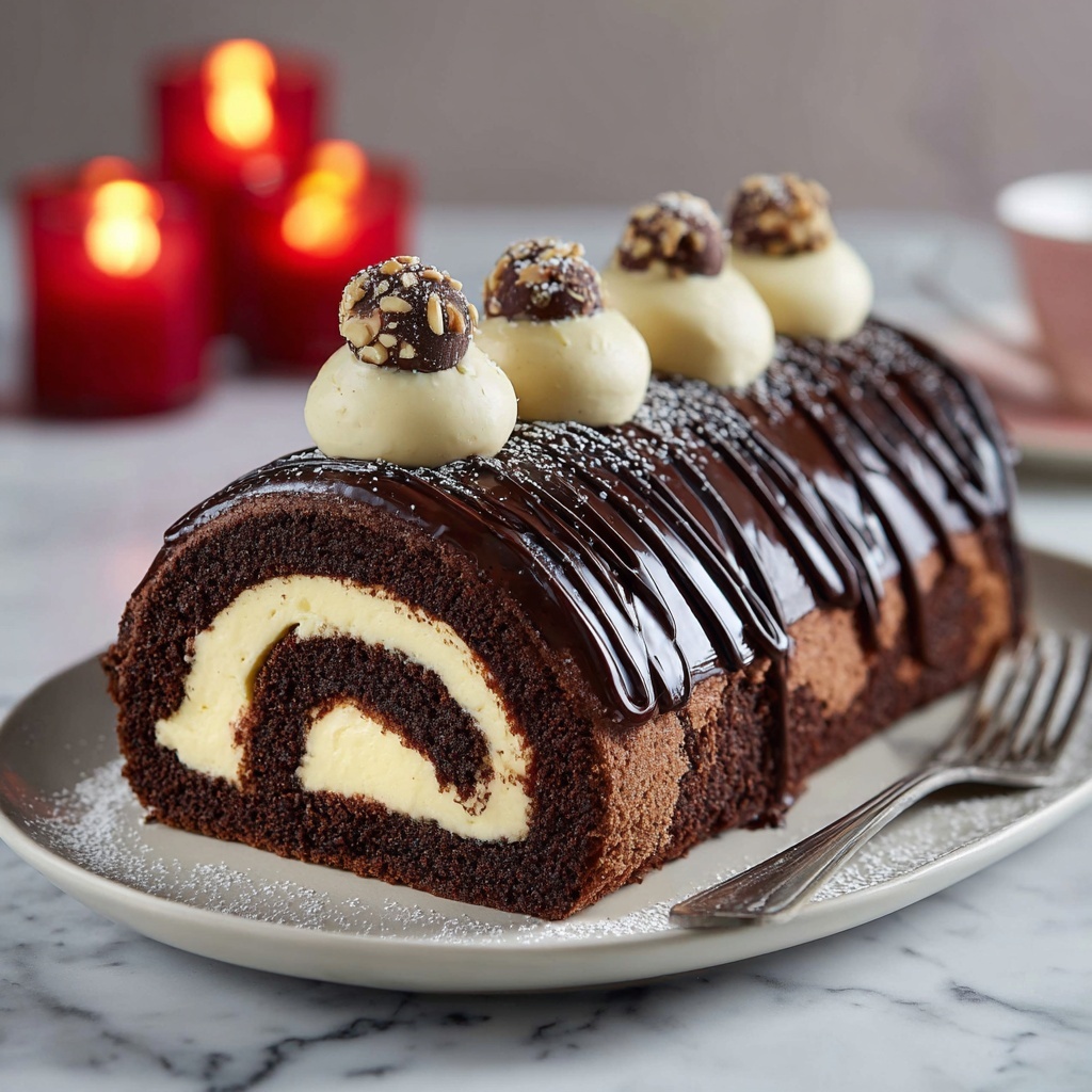 Yule Log Cake (Bûche de Noël) Recipe - Recipe Image