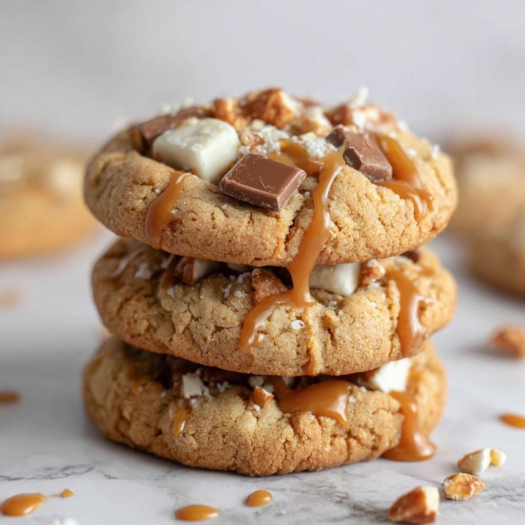 Salted Caramel Crunch Cookies Recipe - Recipe Image