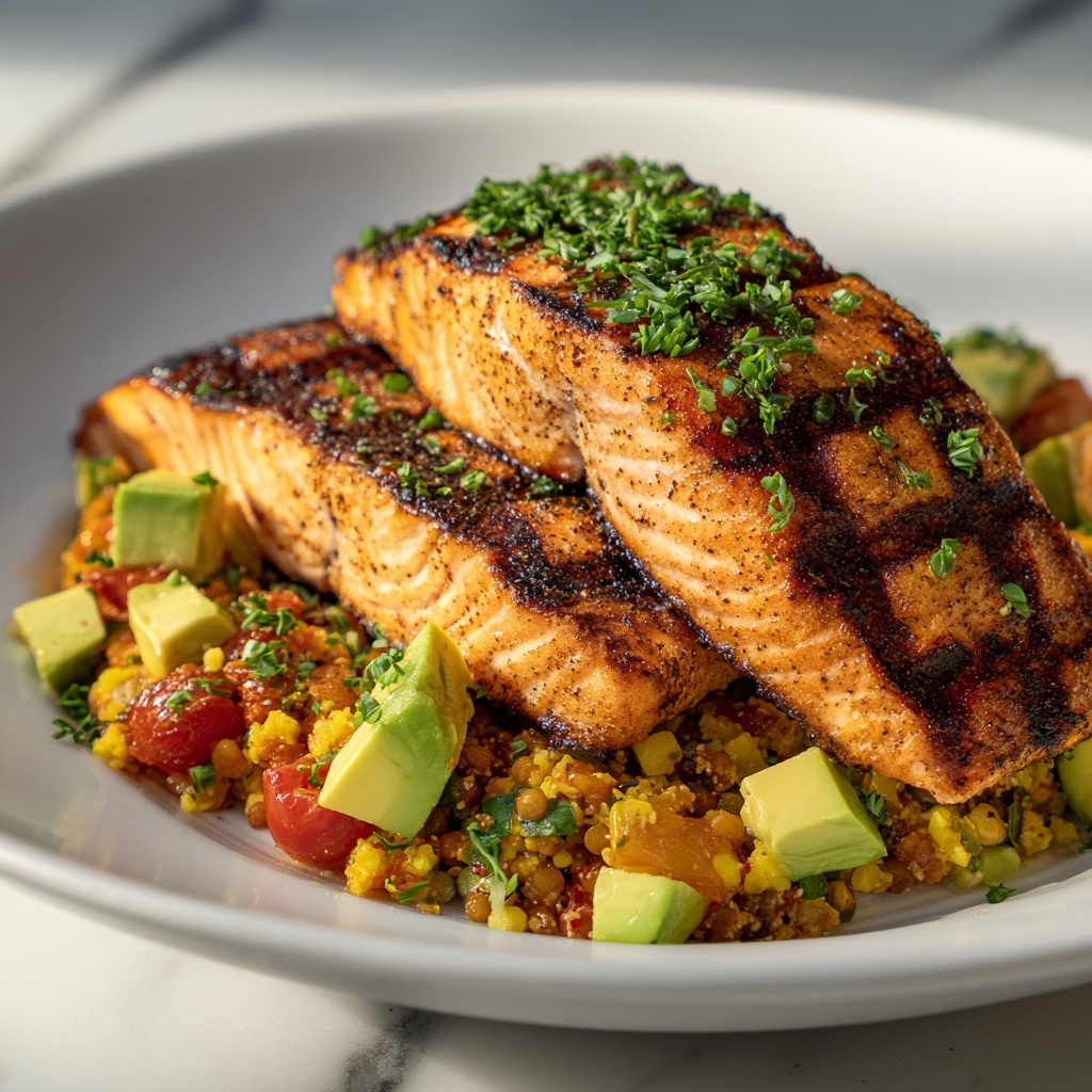 Salmon and Couscous Bowl Recipe - Recipe Image