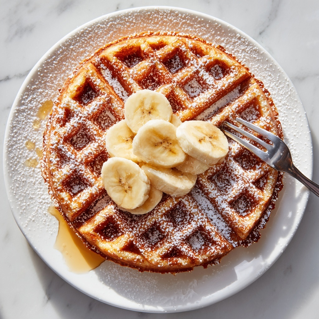 Flourless Banana Oat Waffles Recipe - Recipe Image