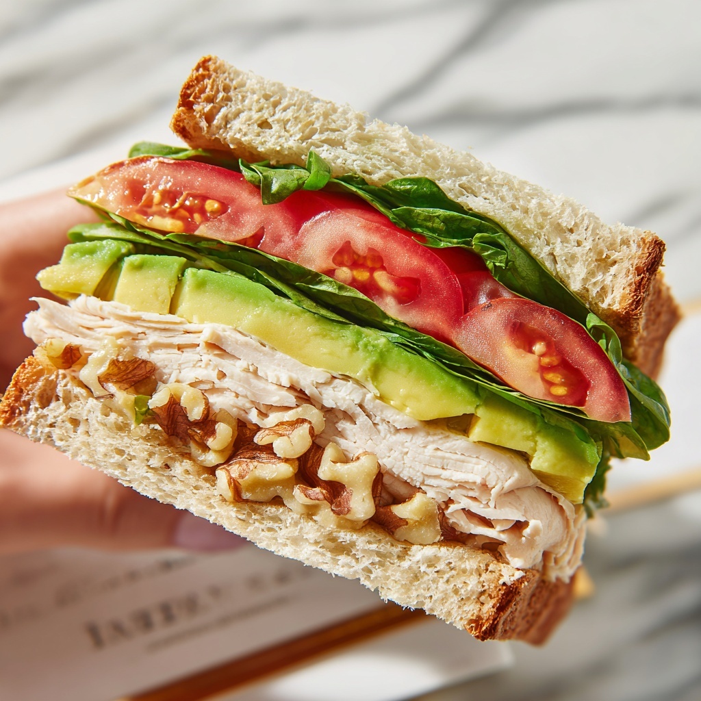 Honey Mustard Turkey Avocado Sandwich Recipe - Recipe Image