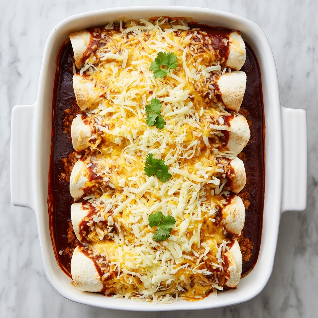 Chicken Enchiladas with Homemade Red Enchilada Sauce Recipe - Recipe Image