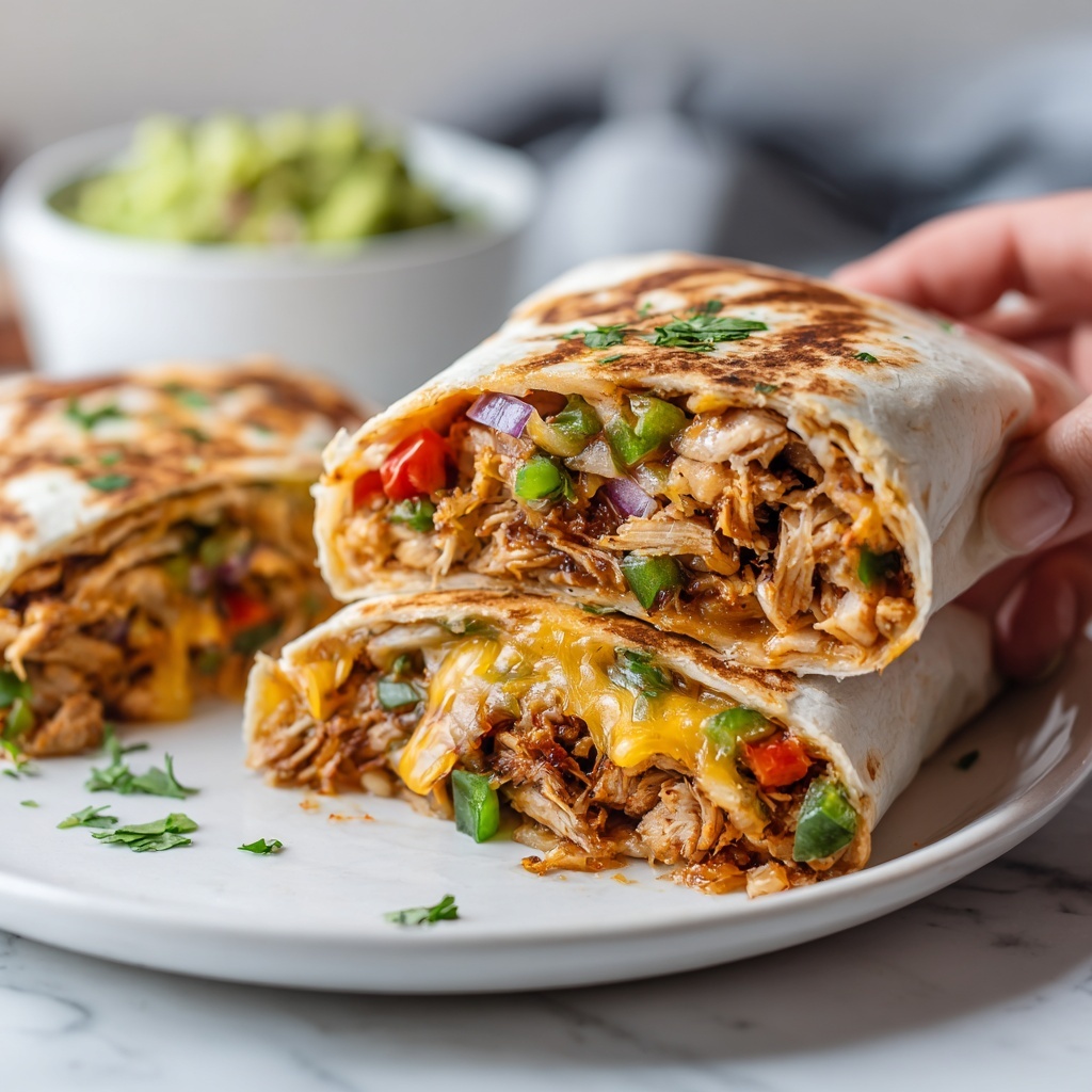 Easy Chicken Fajita Wraps Recipe - Recipe Image