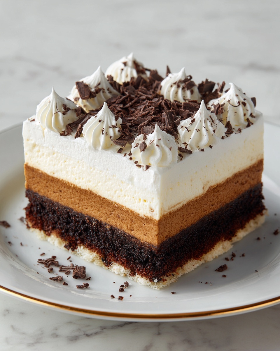 Triple Chocolate Mousse Cake Recipe - Recipe Image