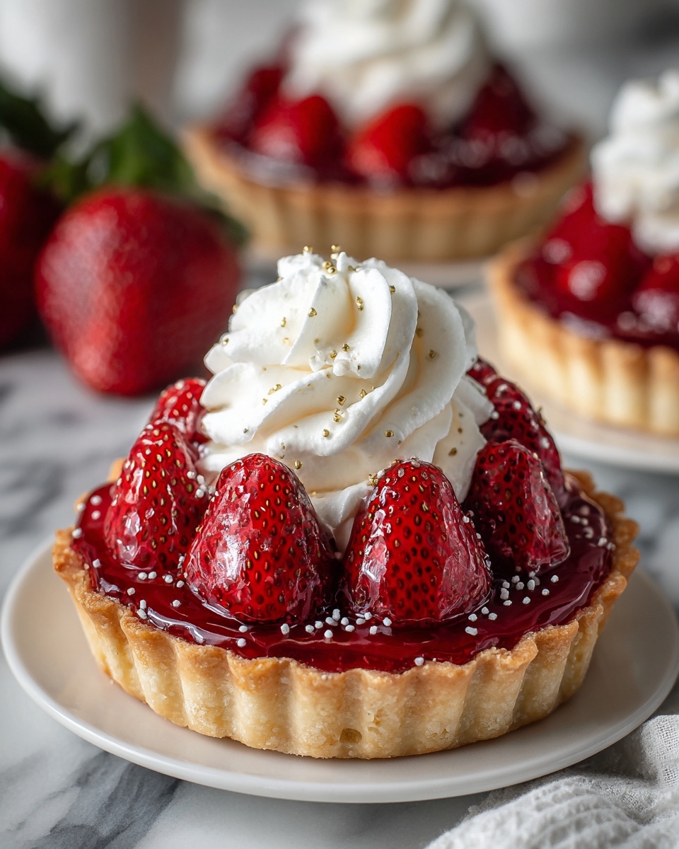 Mini Strawberry Pies with Sugar Cookie Crust Recipe - Recipe Image