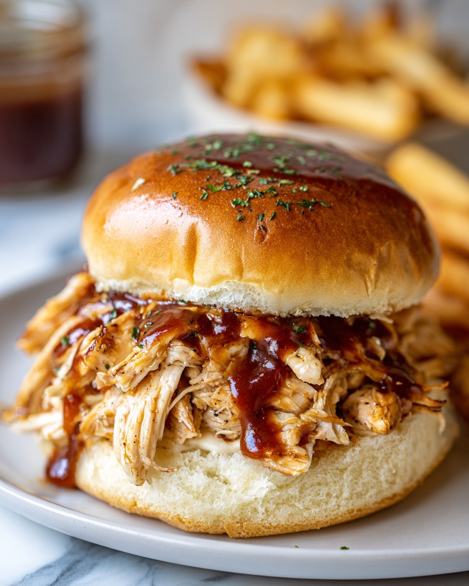 Slow Cooker Pulled BBQ Chicken Recipe - Recipe Image