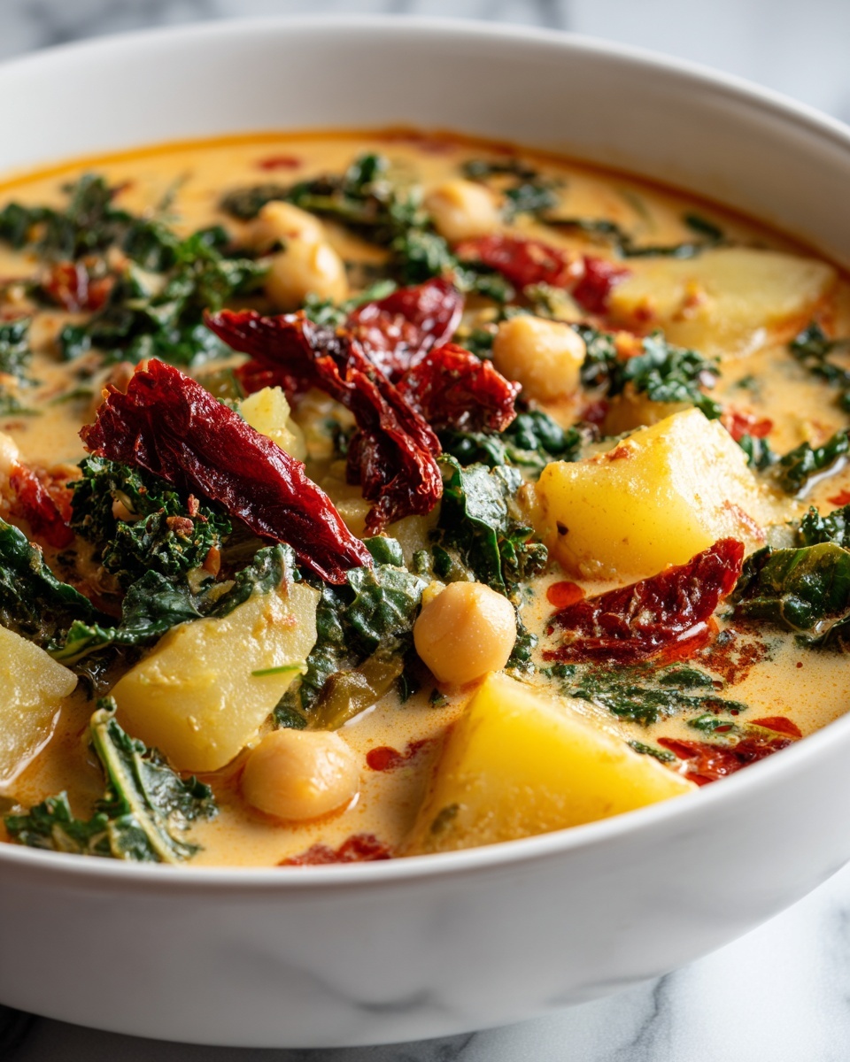 Creamy Tuscan Chickpea Soup Recipe - Recipe Image