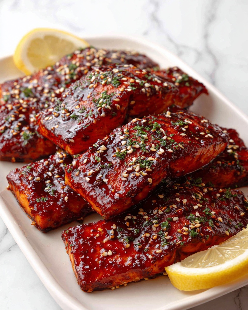Honey Garlic Salmon Bites Recipe - Recipe Image