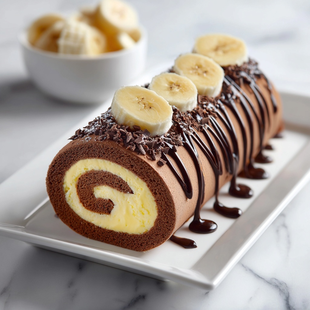 Banana Chocolate Dream Roll Recipe - Recipe Image