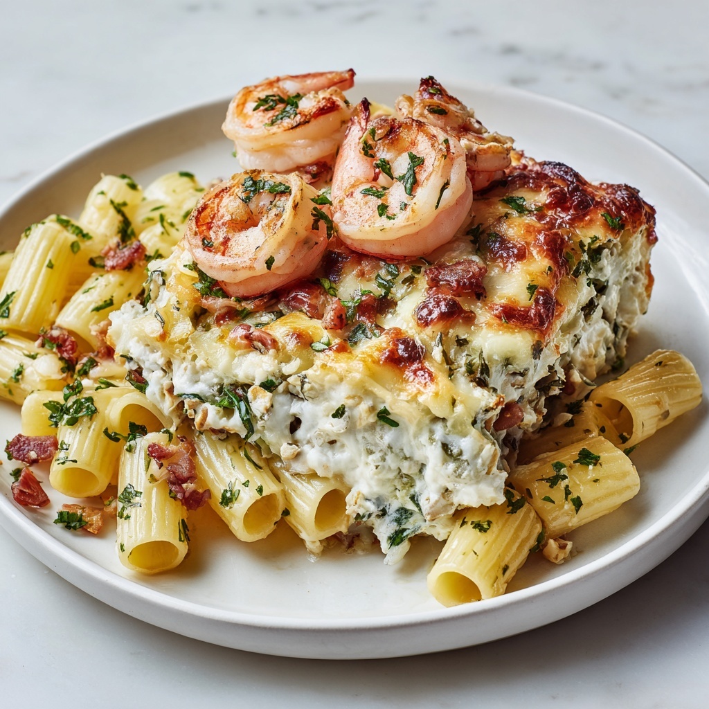 Shrimp Scampi Pasta Bake Recipe - Recipe Image