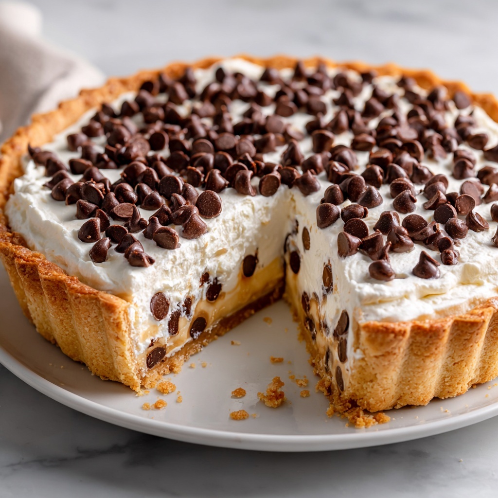 Chocolate Chip Cannoli Pie Recipe - Recipe Image