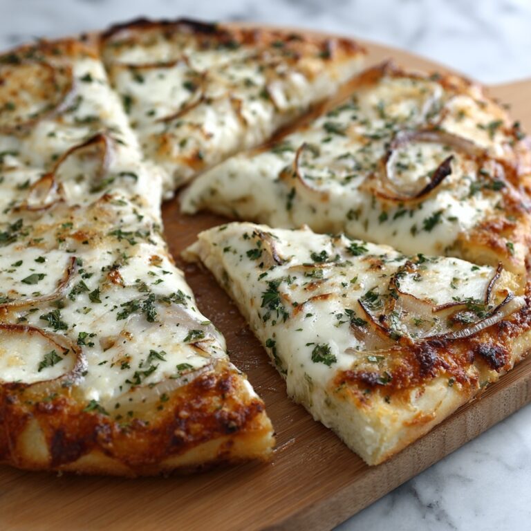 White Garlic Pizza Recipe