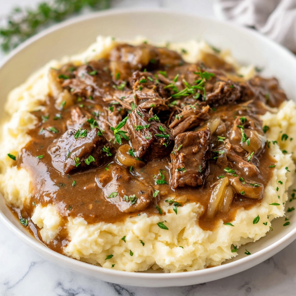 Instant Pot Pot Roast with Mashed Potatoes & Gravy Recipe - Recipe Image