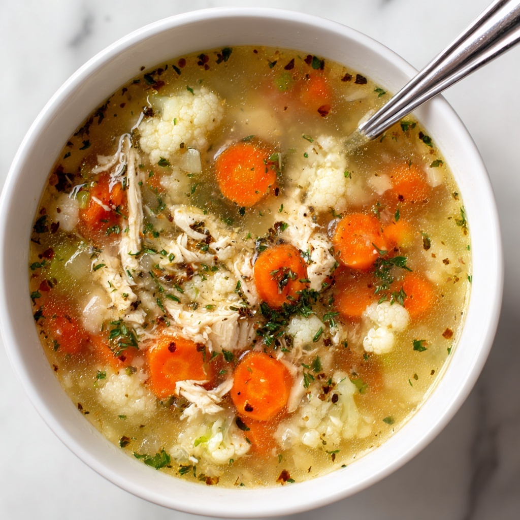 Anti-Inflammatory Cauliflower Chicken Soup Recipe - Recipe Image