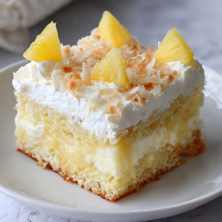 Hawaiian Pineapple Coconut Poke Cake Recipe